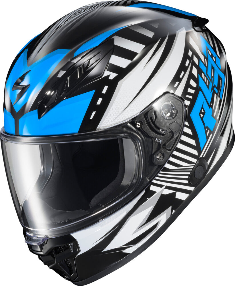 Scorpion EXO-R430 Full Face Helmet Head Trip Light Blue