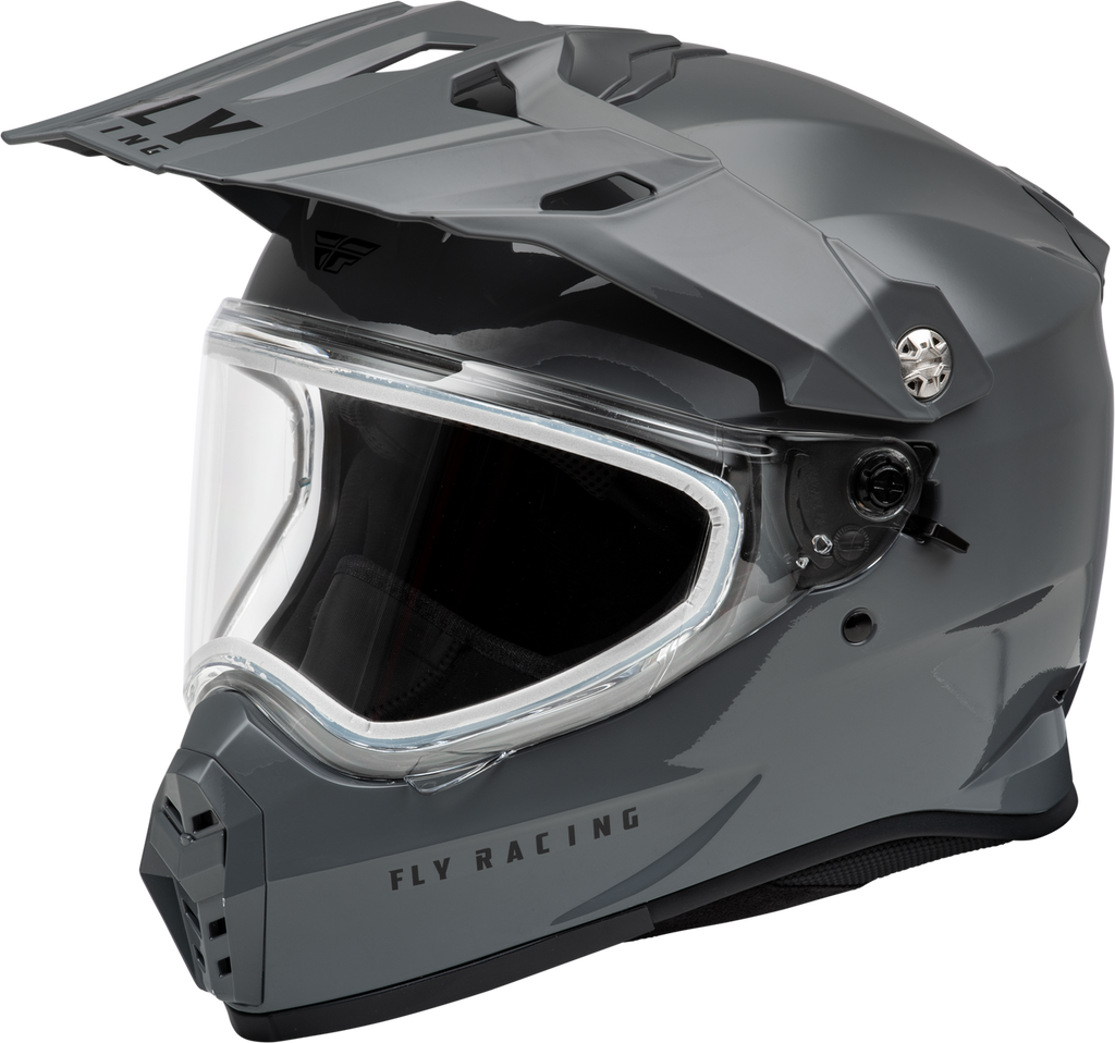 Fly Racing Trekker Snow Helmet Grey Dual Lens