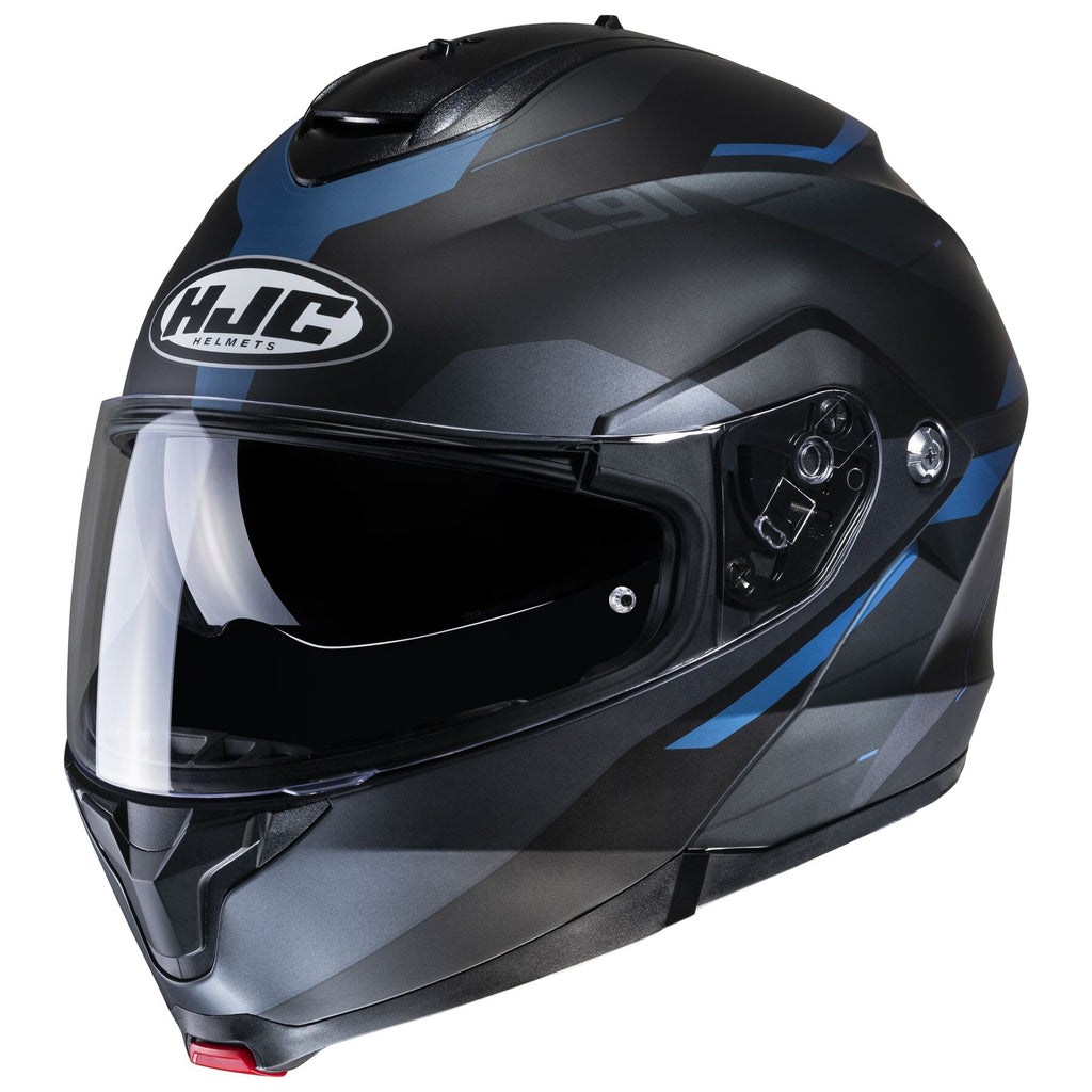 HJC C91 Modular Bluetooth Helmet Karan Graphic MC-2SF Blue