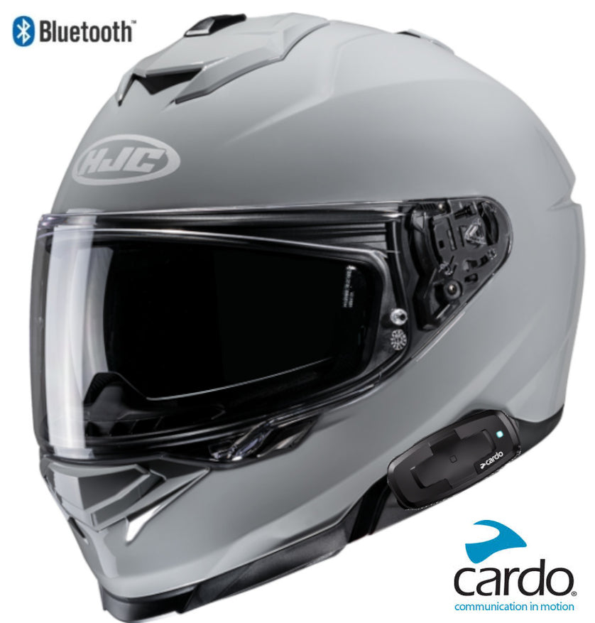 HJC i71 Bluetooth Helmet Nardo Grey Cardo 4X
