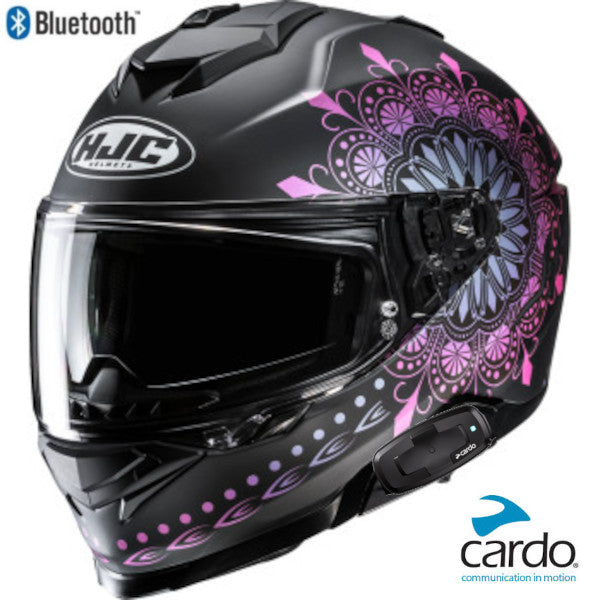 HJC i71 Full Face Bluetooth Helmet Niel MC28SF Cardo Spirit