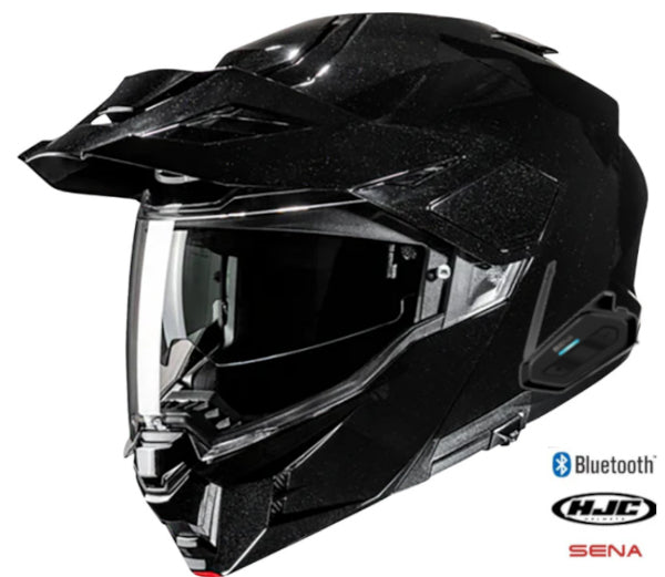 HJC i80 Bluetooth Helmet Gloss Black Sena Spider
