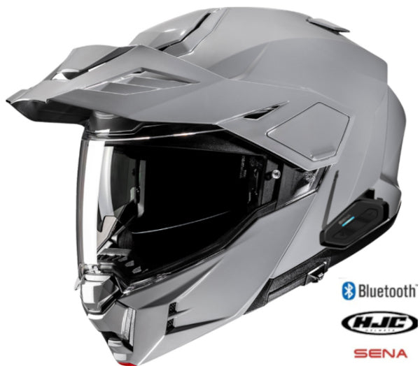 HJC i80 Bluetooth Helmet Nardo Grey Sena Spider