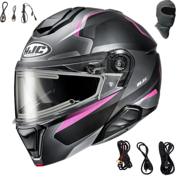HJC i91 Modular Snow Helmet Felio MC-8SF Electric Shield