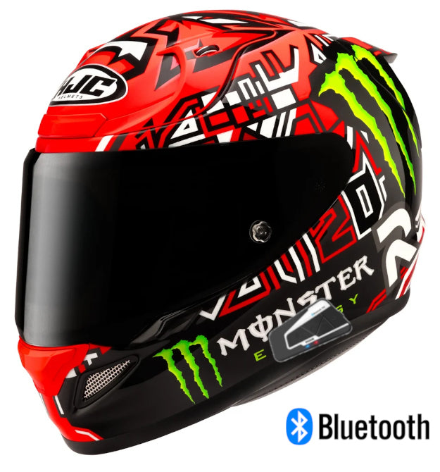 HJC RPHA 12N Full Face Bluetooth Helmet Quartararo Replica MC1 XL