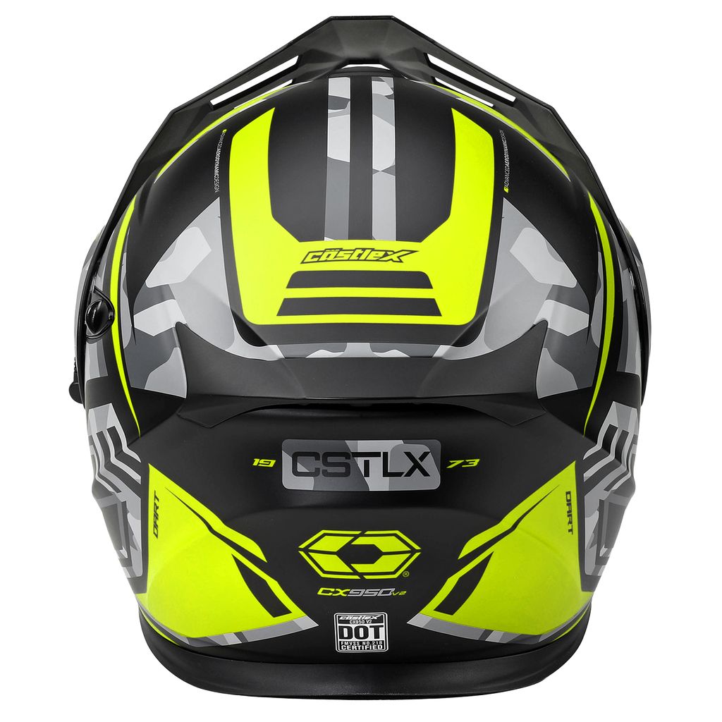 Castle X CX950 V2 Modular Snow Helmet Dart Matte Hi-Vis/Black Electric Shield