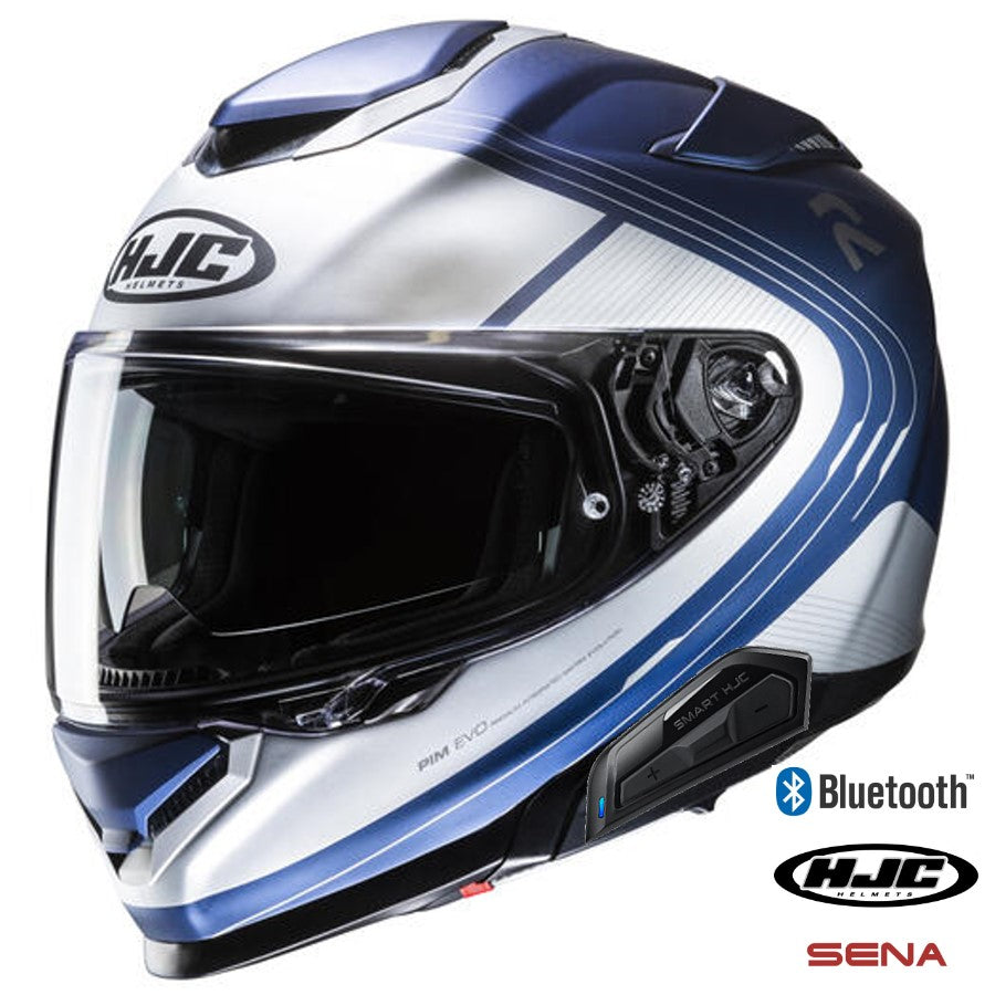 HJC RPHA 71 Full Face Bluetooth Helmet 11b installed Frepe MC-2