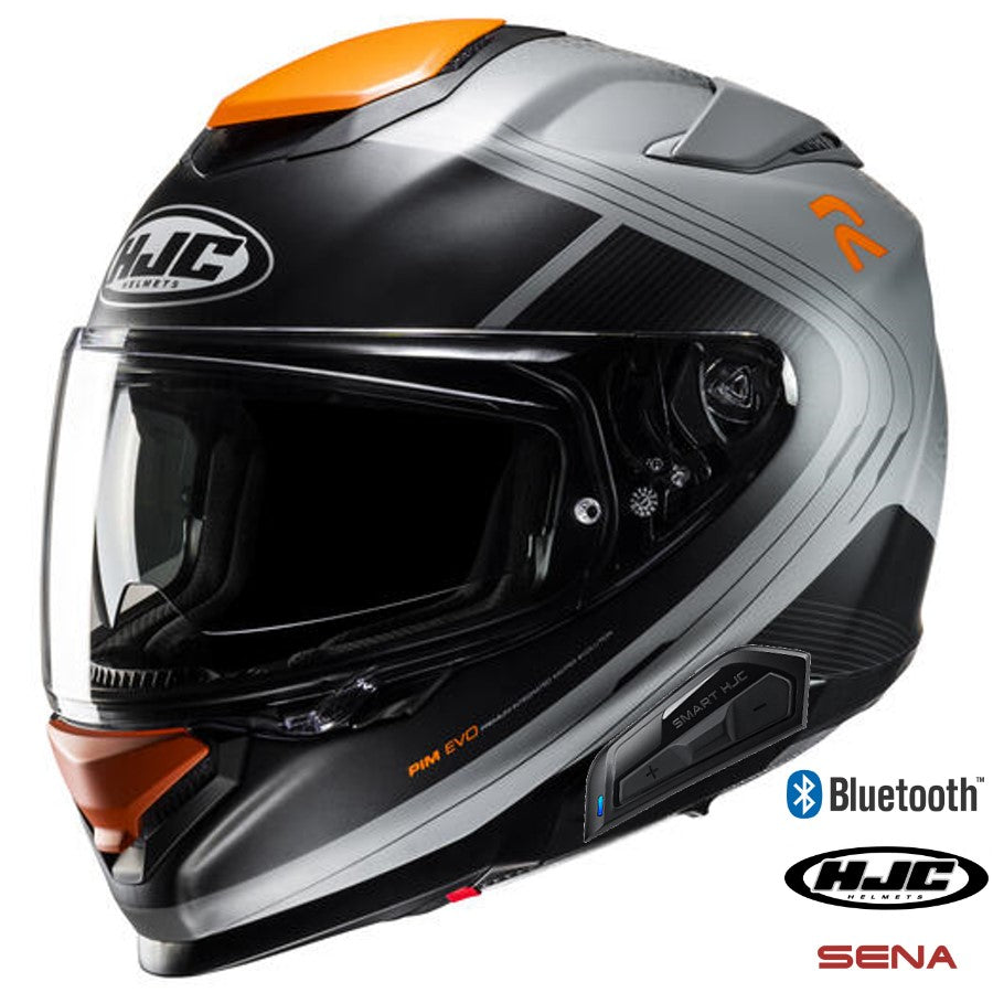 HJC RPHA 71 Full Face Bluetooth Helmet 11b installed Frepe MC-7SF