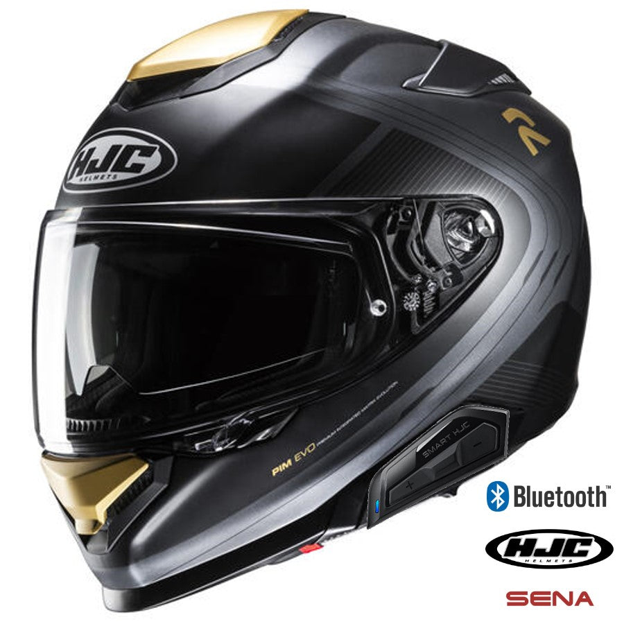 HJC RPHA 71 Full Face Bluetooth Helmet 11b installed Frepe MC-9SF