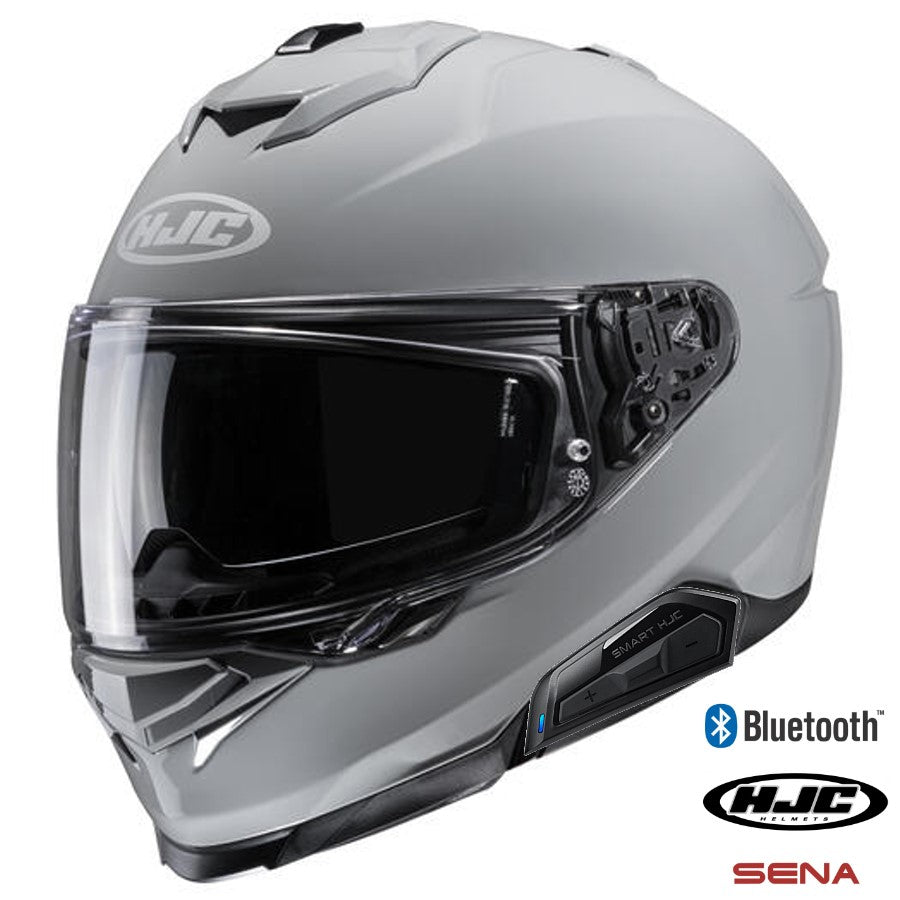 HJC i71 Full Face Bluetooth Helmet Nardo Grey