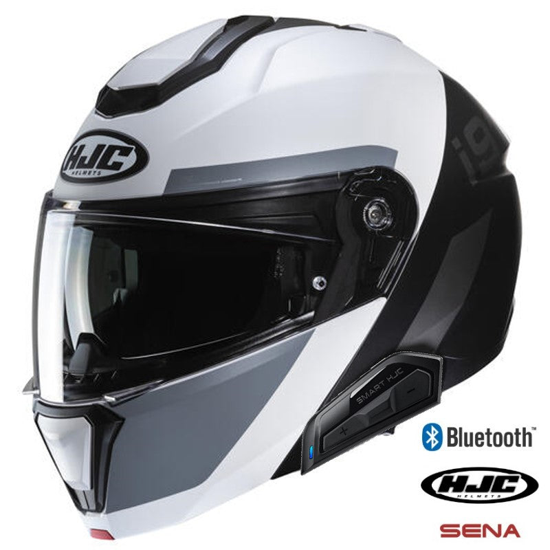 HJC i91 Modular Sena 11b Bluetooth Helmet Binna MC-5SF