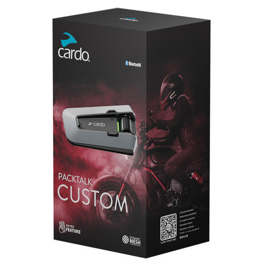 Cardo Packtalk Custom Bluetooth System - Single