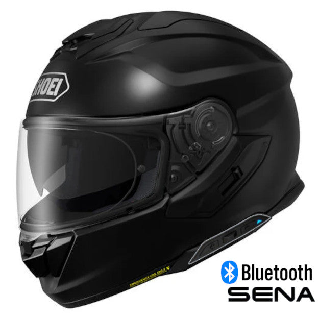 Shoei GT-Air 3 Full Face Bluetooth Helmet Pearl Black SRL 3 Installed