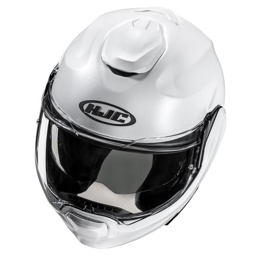 HJC F100 Modular Sena 60S Bluetooth Helmet White