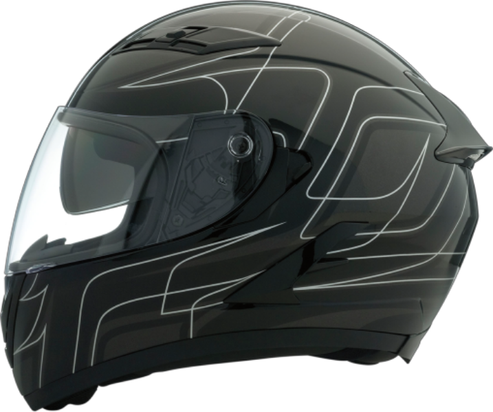 Z1R Strike OPS SV Full Face Helmet Black Silver