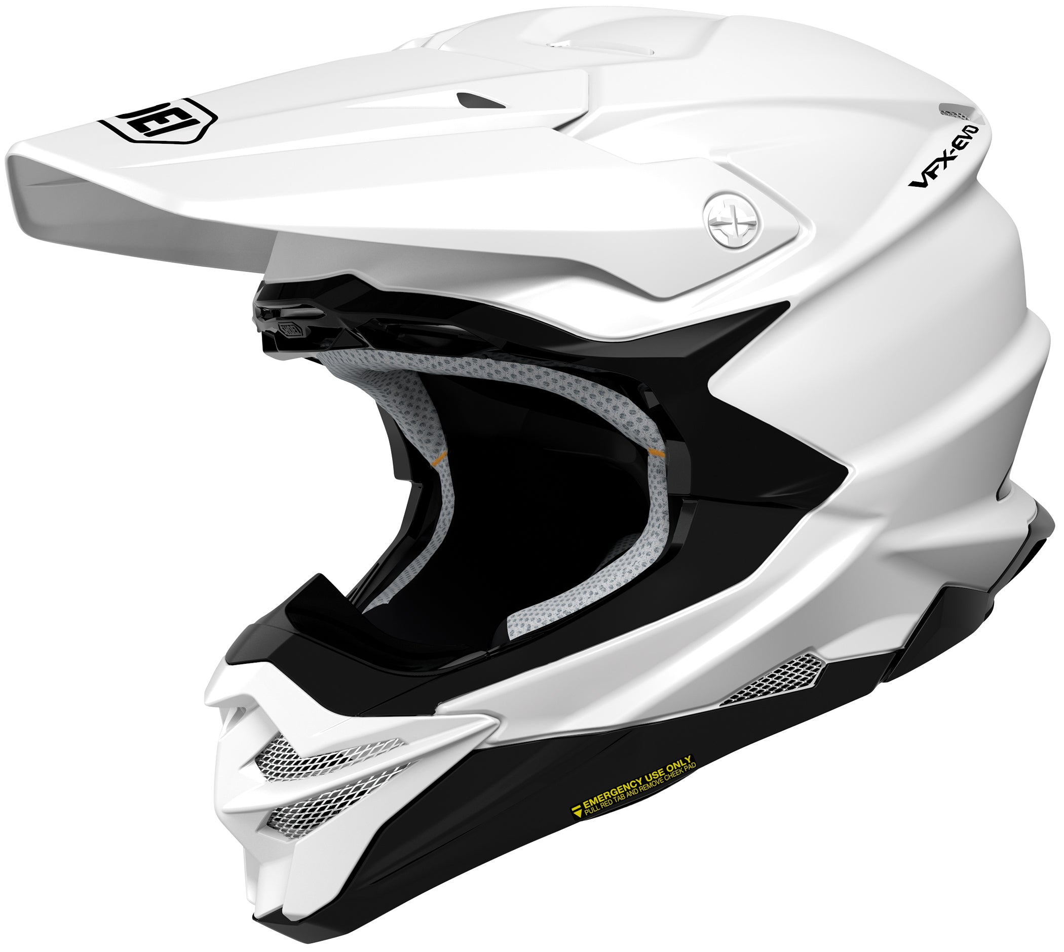 Shoei VFX- EVO Off Road Helmet White – HelmetCountry.com