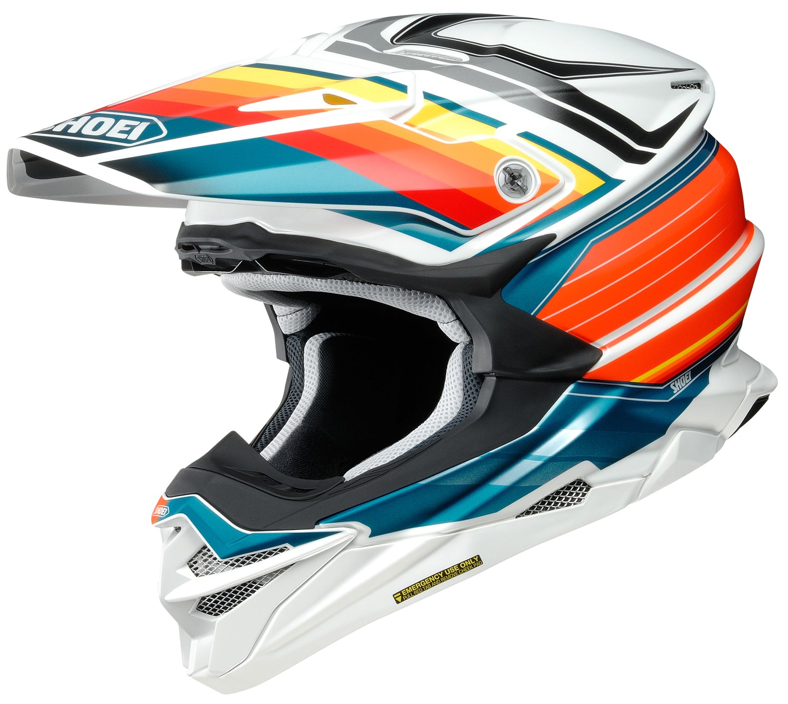 SHOEI VFX-WR Lサイズ　PINNACLE TC-8 OR/WH Shoei VFX- EVO Off Road Helmet Pinnacle TC-8 – HelmetCountry.com