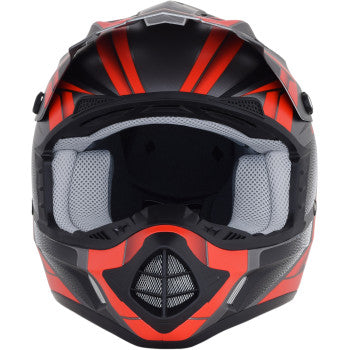 AFX FX-17 Off Road Helmet Force Graphic Frost Gray Red