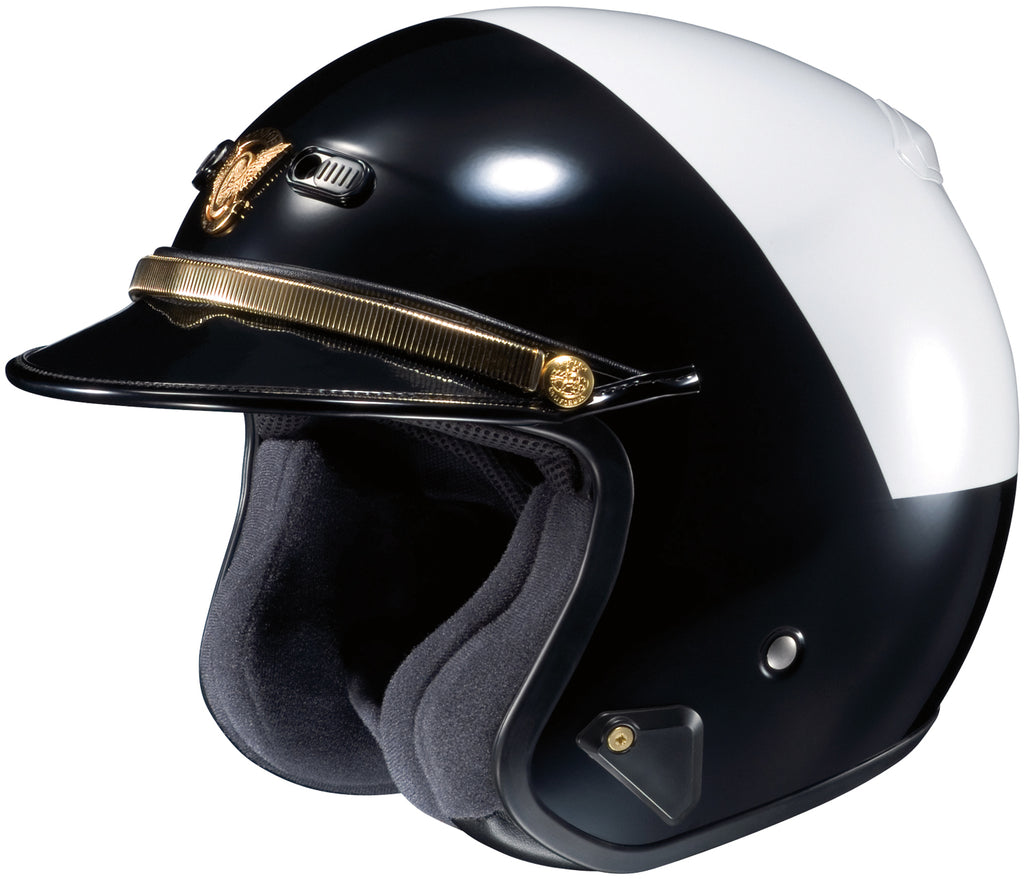 Shoei RJ-Platinum-R Open Face Helmet LE Hi Rise Black White
