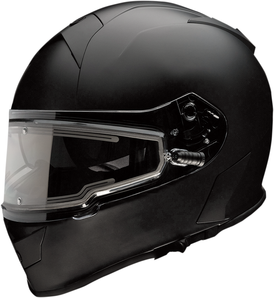 Z1R Warrant Full Face  Snow Helmet Electric Shield Matte Black