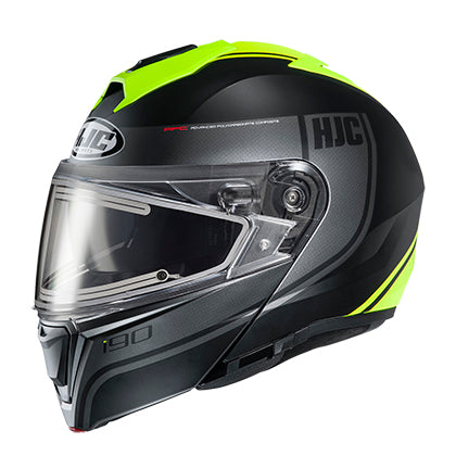 HJC i90 Modular Snow Helmet Davan Graphic MC3HSF Electric Shield