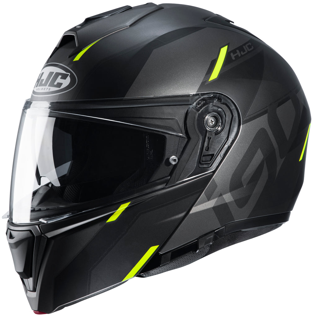 Cl Max Hjc Modular Snowmobile Helmet HJC I90 Aventa Helmet Black/Hi-Viz Yellow M Cl Max Hjc Modular Snowmobile Helmet HJC I90 Aventa Helmet Black/Hi-Viz Yellow M