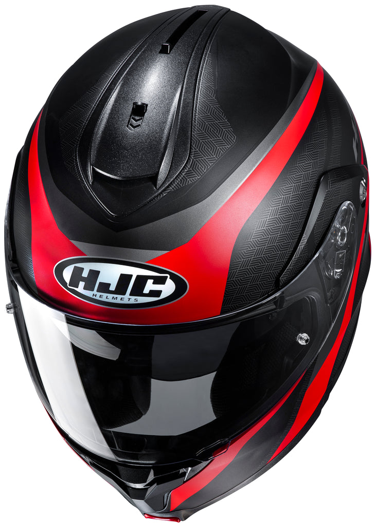 hjc c91 helmet taly HJC C91 Modular Helmet Taly Graphic MC1 Red – HelmetCountry.com