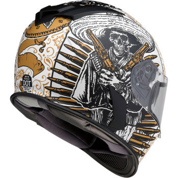 Z1R Warrant Full Face Helmet Sombrero White Gold