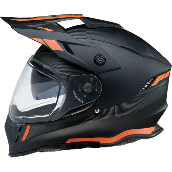Z1R Range Dual Sport Helmet Uptake Graphic Black Orange