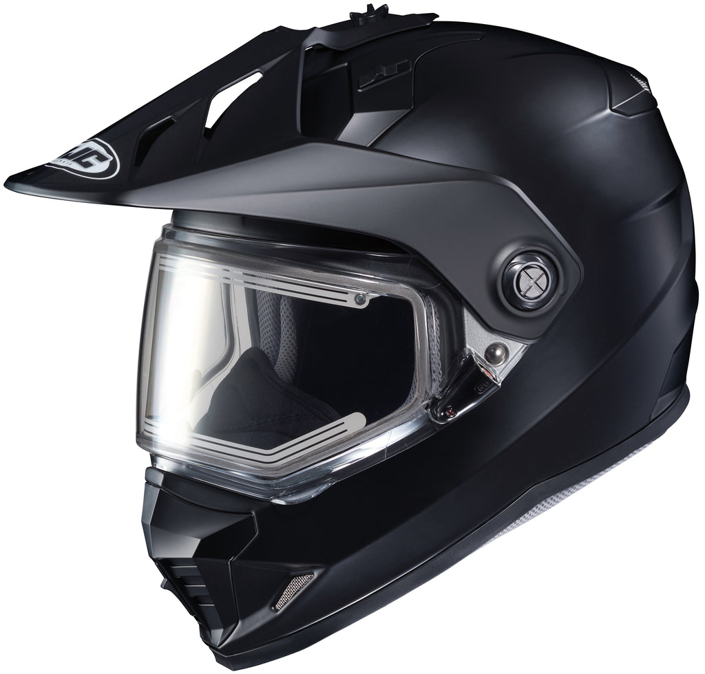 HJC DS-X1 Dual Sport Snow Helmet Matte Black Electric Shield