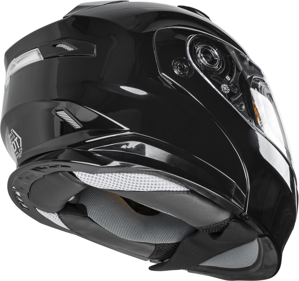 Gmax MD-01S Modular Snow Helmet Gloss Black Dual Lens
