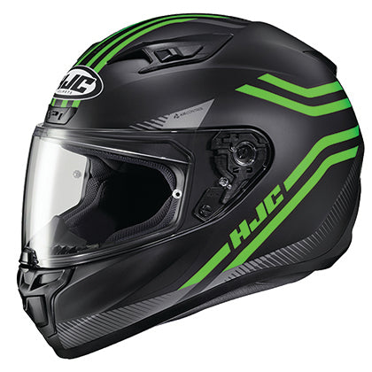 HJC i10 Full Face Helmet Strix Graphic MC4SF Green