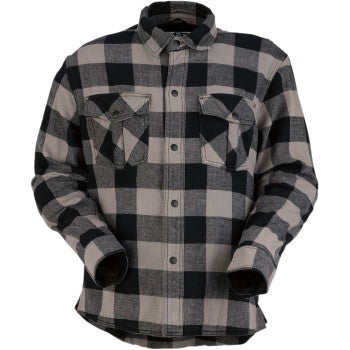 Z1R Duke Flannel Shirt - Gray/Black