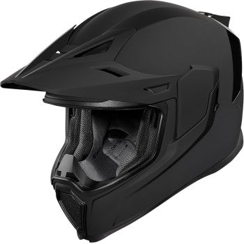 icon airframe rubatone motorcycle helmet Airflite Dark - Matt Black / 59-60cm Key Features / Points Motorcycle Jackets, Helmets and Gear