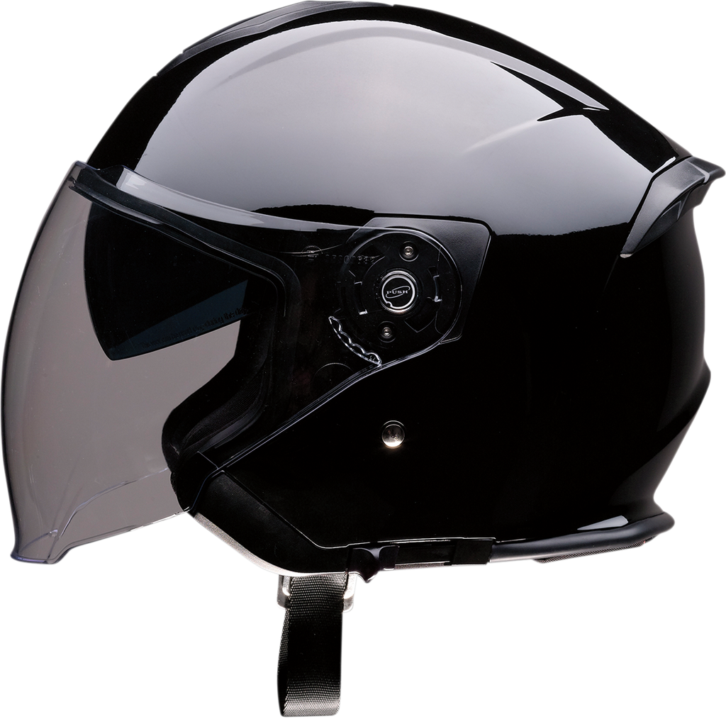 Z1R Open Face Helmet Road Maxx Gloss Black