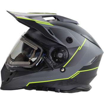 Z1R Range Snow Helmet Bladestorm Gray/Black/Hi-Viz Yellow Electric Shield