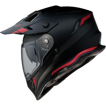 Z1R Range Dual Sport Helmet Uptake Graphic Black Red