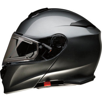 Z1R Solaris Modular Snow Helmet Dark Silver Electric Shield