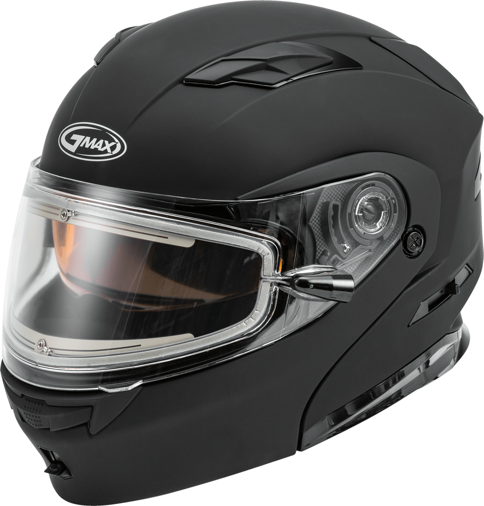Gmax MD-01S Modular Snow Helmet Matte Black Electric Shield