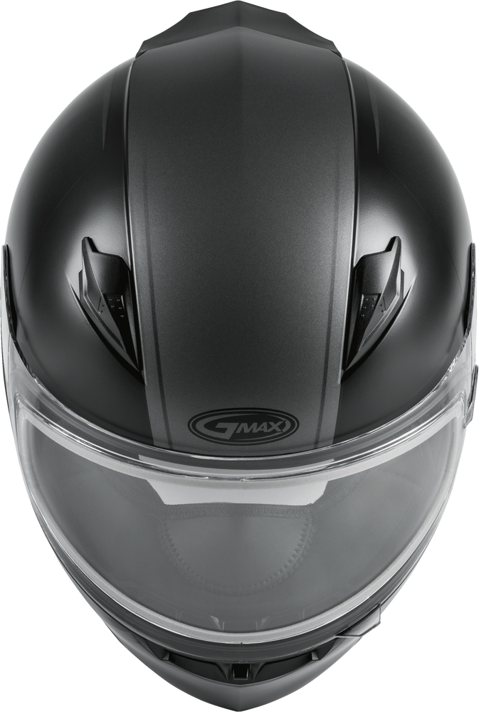 Gmax FF-49S Full Face Helmet Hail Matte Black Grey Electric Shield