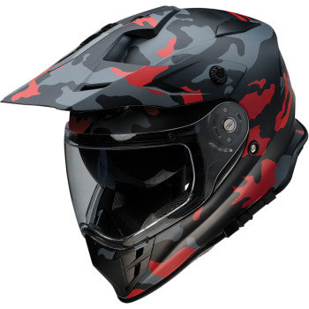 Z1R Range Dual Sport Helmet Camo Red