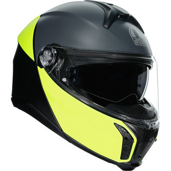 AGV Tourmodular Helmet Balance Graphic Black/Yellow Fluo/Gray Cardo Insyde