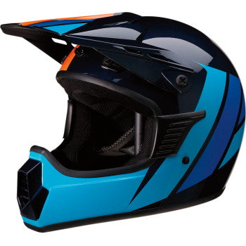 Z1R Child Off Road Helmet Rise Evac Gloss Navy/Blue/Orange