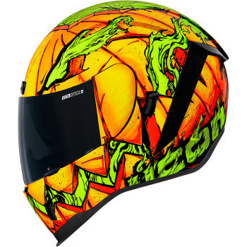 Icon Airform Trick or Street Graphic Orange Full Face Helmet