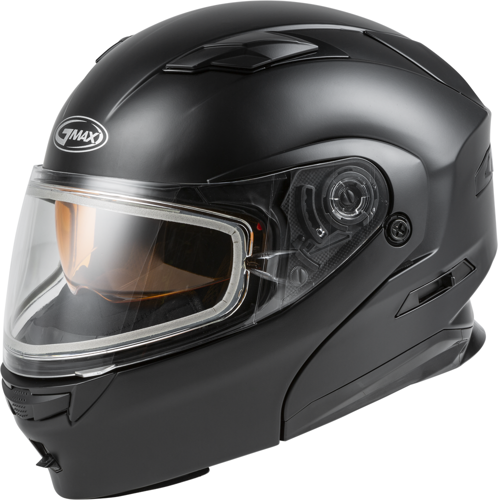 Gmax MD-01S Modular Snow Helmet Matte Black Dual Lens