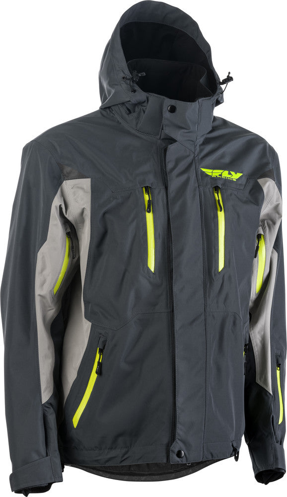 Fly Racing Incline Snowmobile Jacket Grey Charcoal
