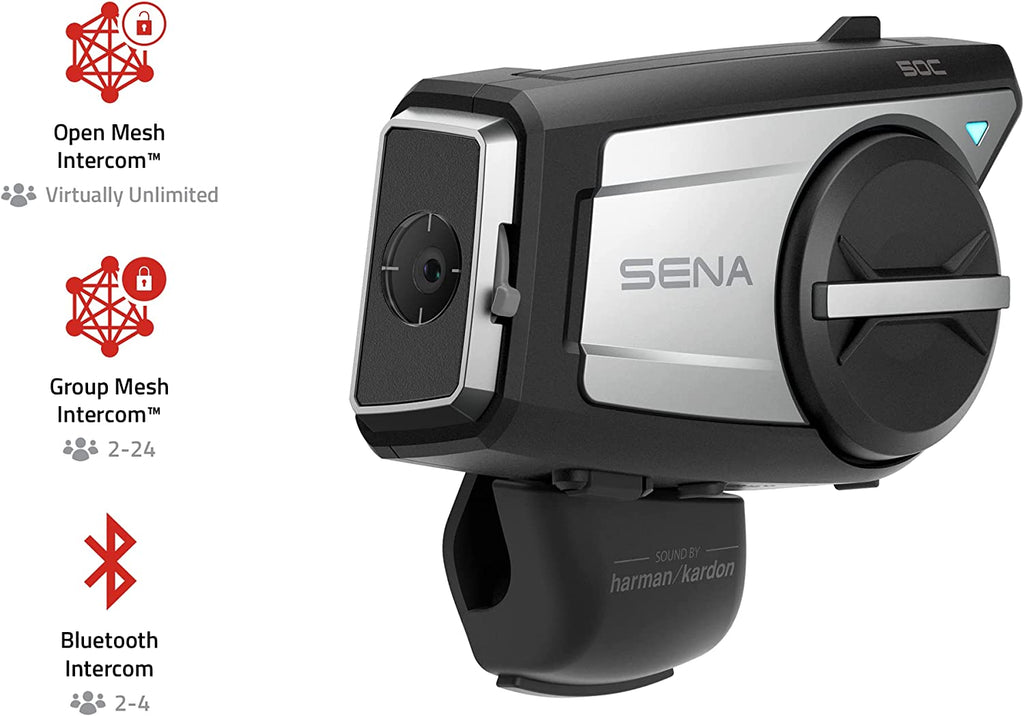 Sena 50C Motorcycle Camera and Communication Sound By Harmon Kardon