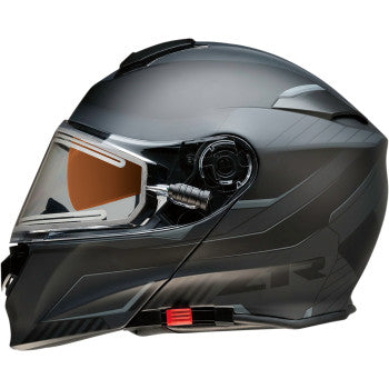 Z1R Solaris Modular Snow Helmet Scythe Graphic Black and Grey Electric Shield
