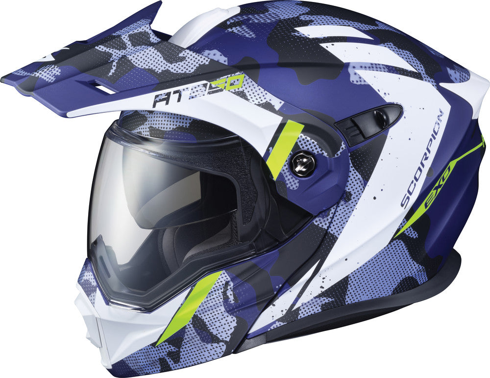 Scorpion EXO-AT950 Dual Sport Modular Helmet Outrigger Matte Blue