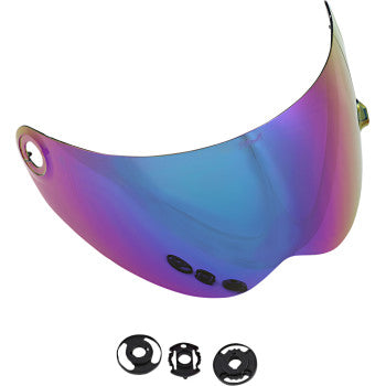 Biltwell Lane Splitter Shield Gen 2 Rainbow Mirror